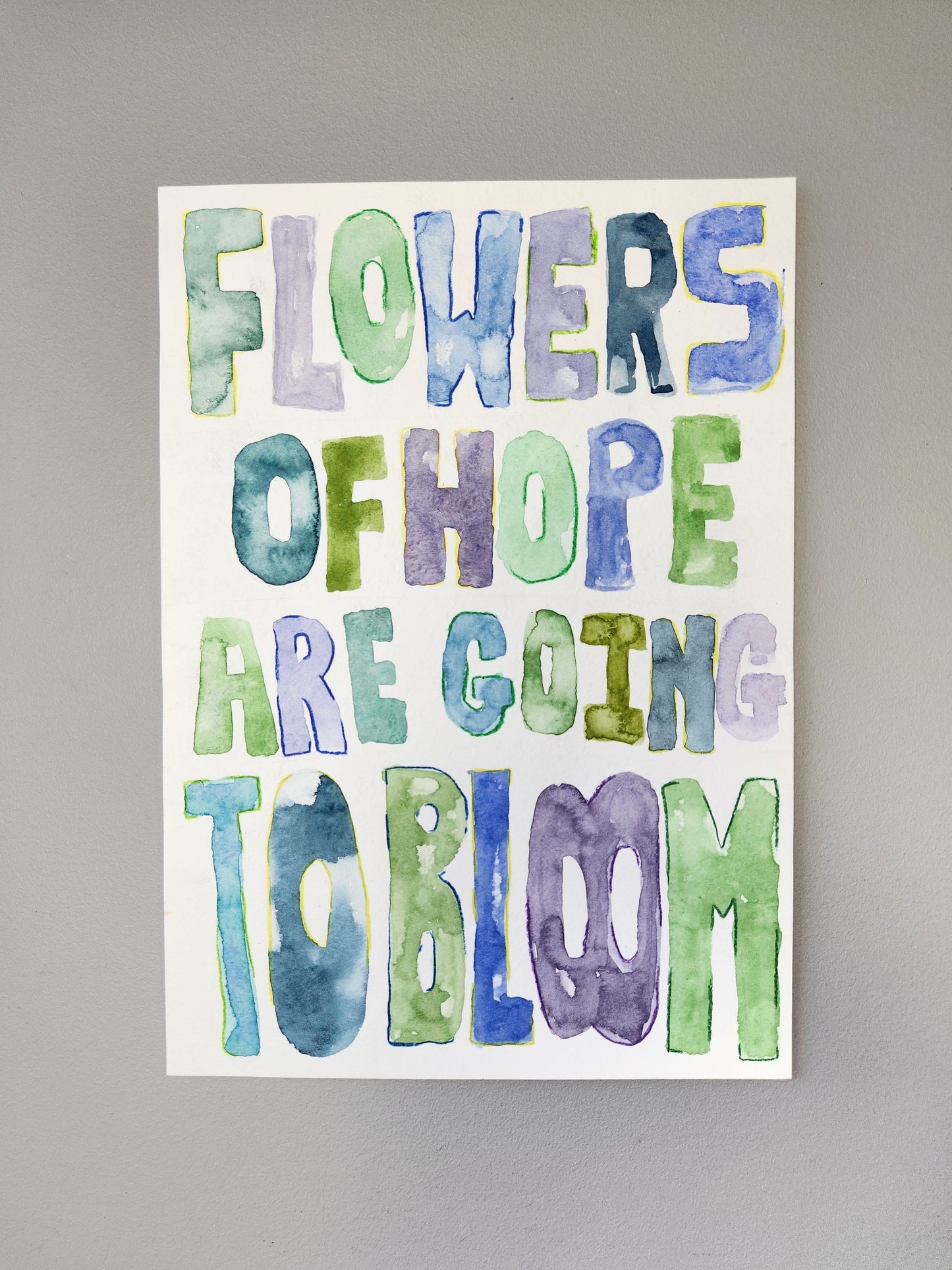 FLOWERS OF HOPE ARE GOING TO BLOOM