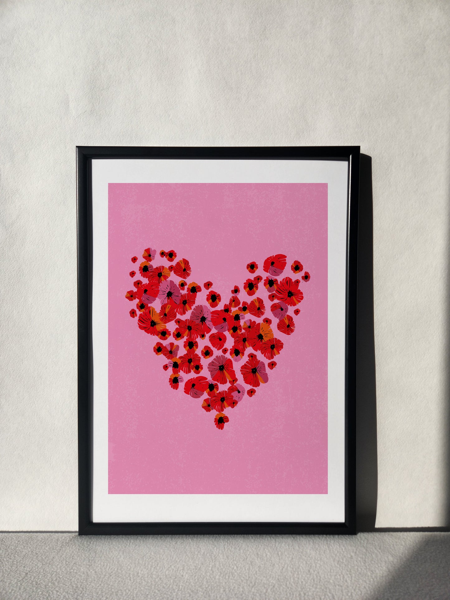 "DEVOTION SYMBOL" Heart Art Poster