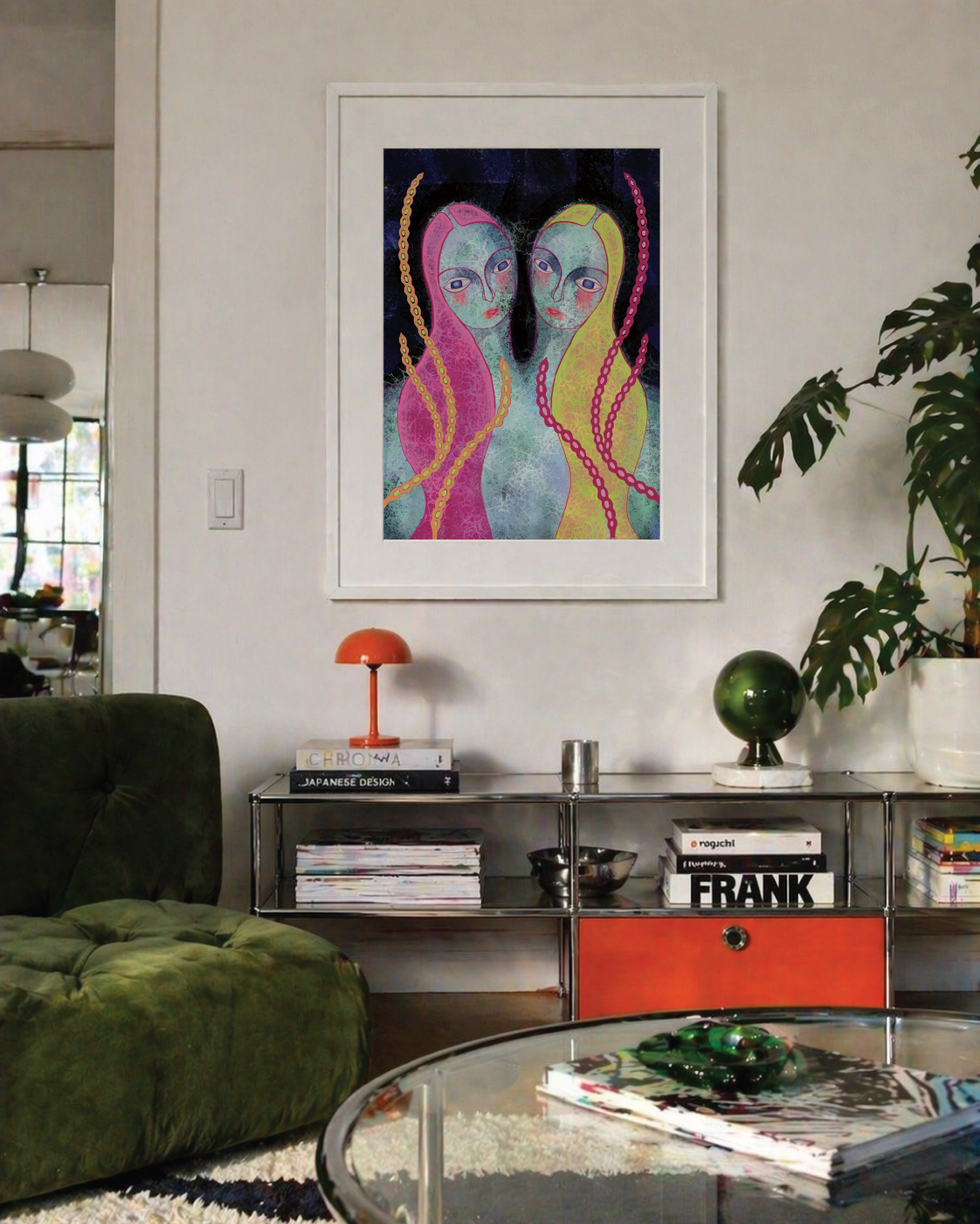 Female Portrait Wall Art Poster 