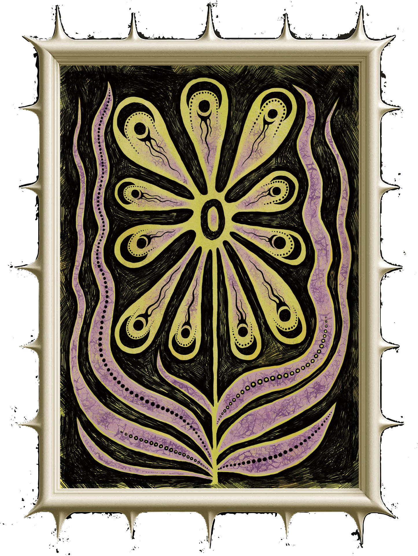 Póster de arte floral "SUN"