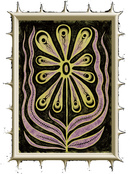 Floral Art Poster "SUN"