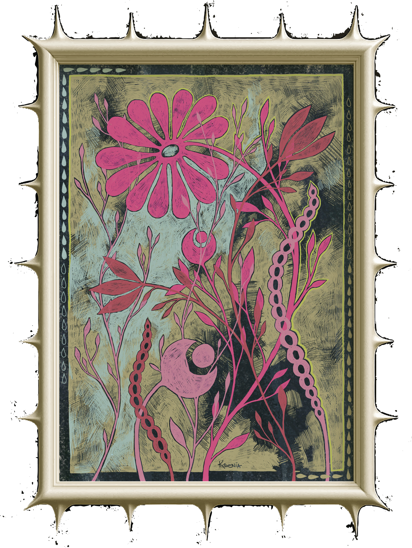 Botanical Art Poster "FLOW"