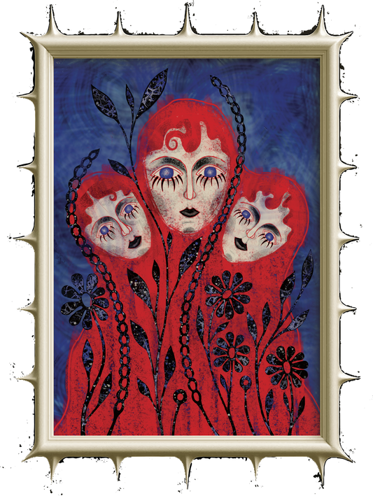 Fantasy Portrait Art Poster "ME, MYSELF & I"