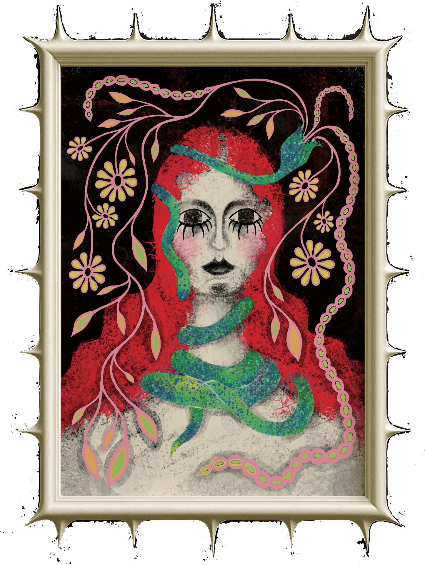 Póster de retrato artístico "ALREADY SEDUCED"