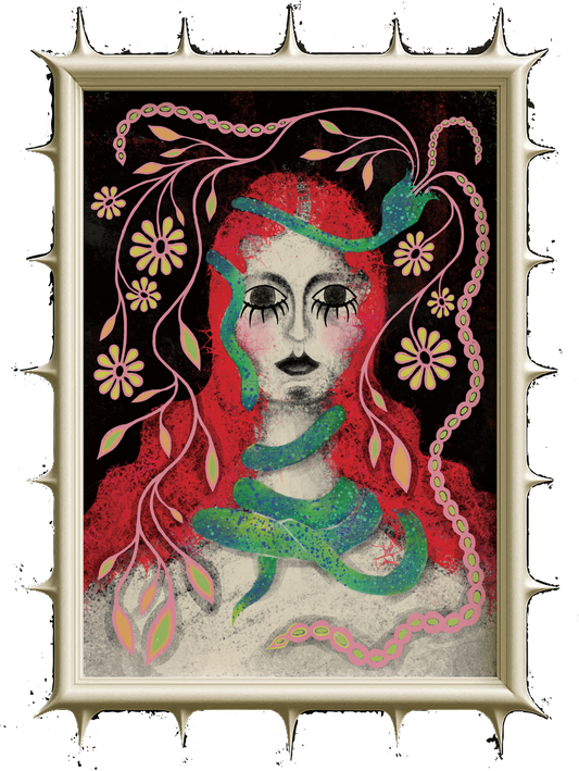 Portrait Art Poster "ALREADY SEDUCED"