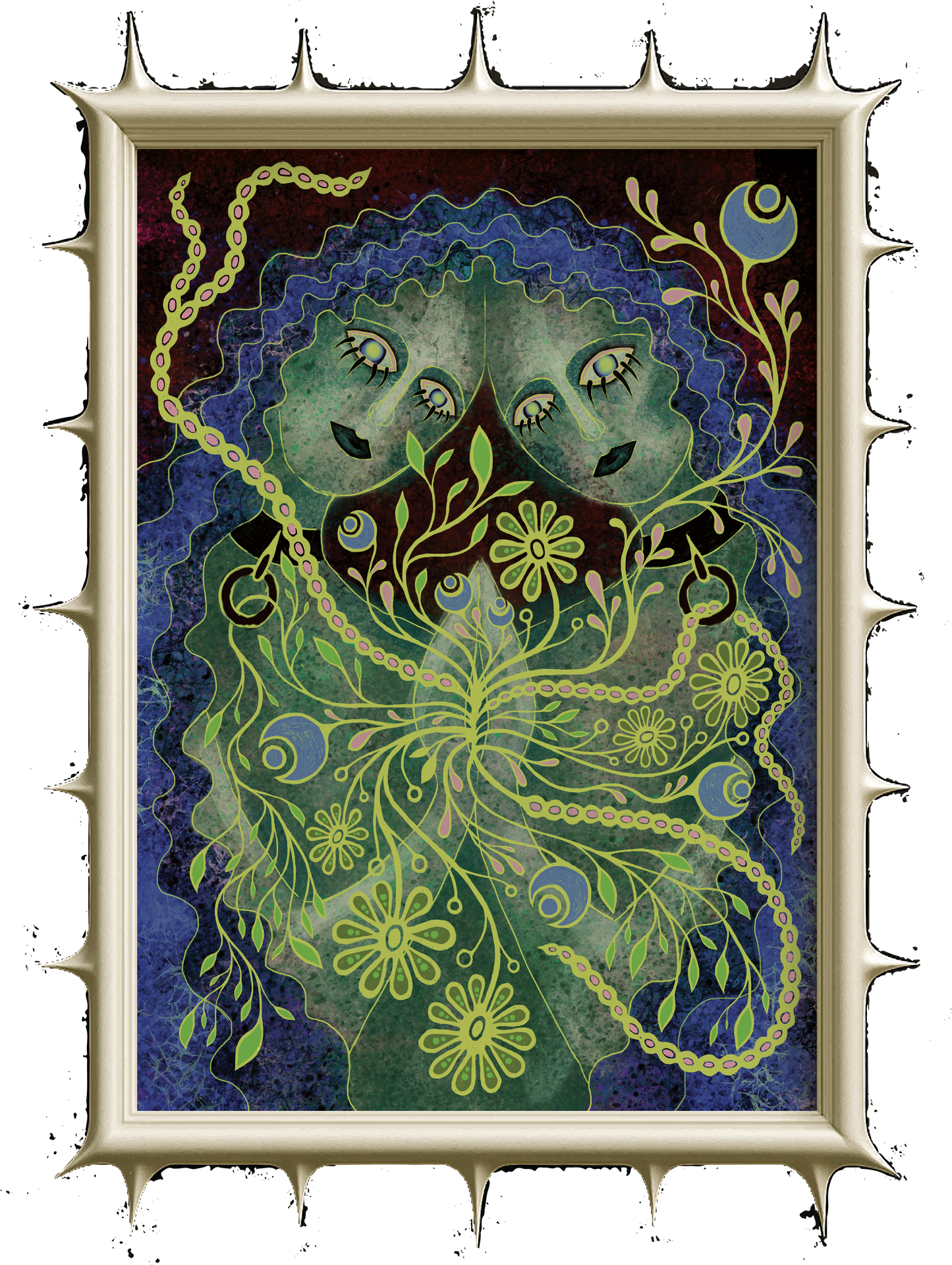 Póster de retrato artístico "Virginia & Vita"