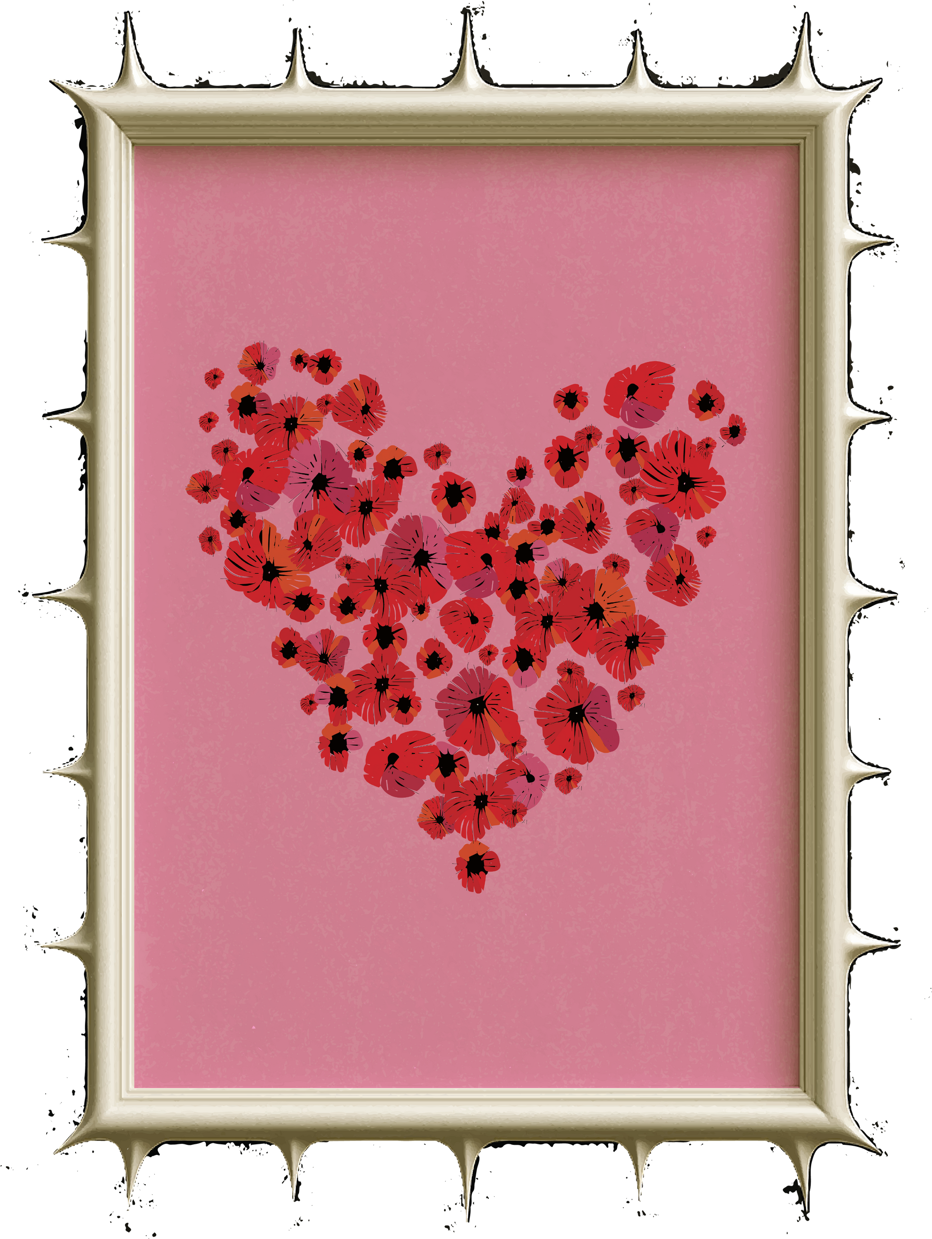 Heart Wall Art Poster 